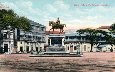Standbeeld van Koning Edward, Bombay, India, begin 20e eeuw door Unbekannt
