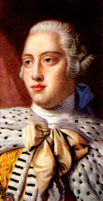 Koning George III door Unbekannt