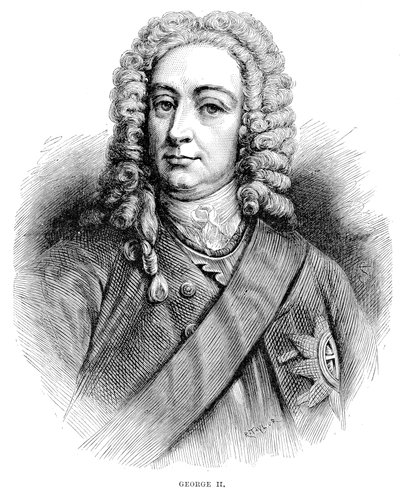 Koning George II 1683-1760 Koning van Groot-Brittannië en Ierland en keurvorst van Hannover vanaf 1727 door Unbekannt