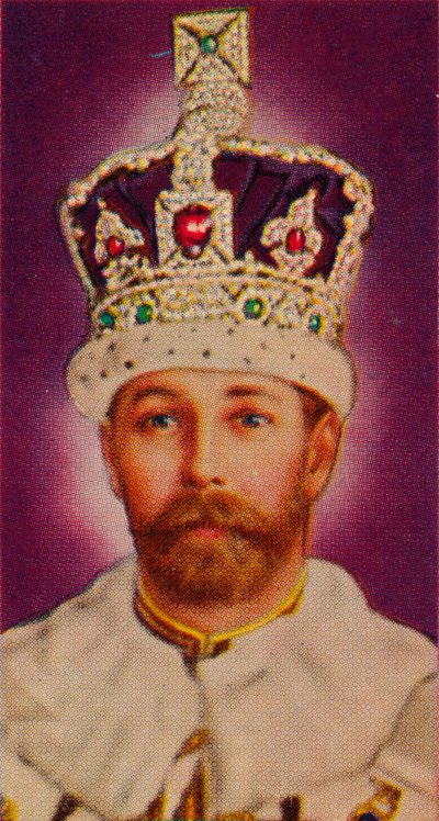 Koning George V bij zijn kroning, 1911 1935 door Unbekannt