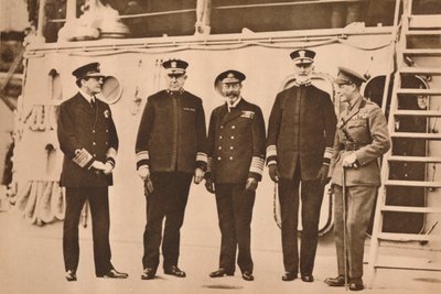 Koning George V bezoekt de vloot, november 1917, 1935 door Unbekannt