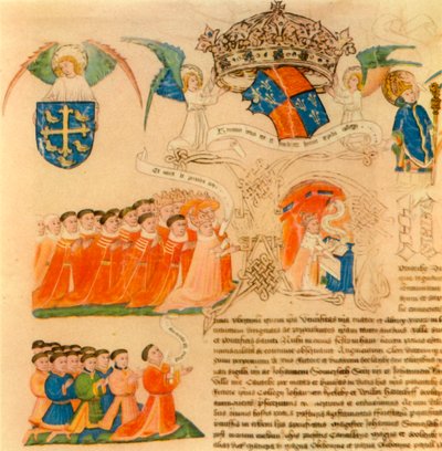 Koning Hendrik VI met Vertegenwoordigers van de Heren en Gemeenten, 1446, 1947 door Unbekannt