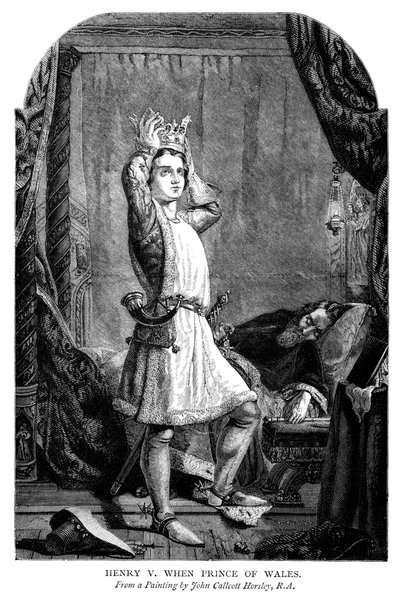 Koning Hendrik V 1387-1422 toen hij de Prins van Wales was door Unbekannt