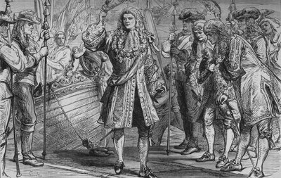 Koning James II. Landt in Kinsale, 12 maart 1689, ca. 1880 door Unbekannt