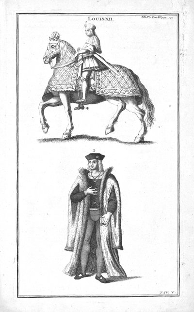 Koning Lodewijk XII, ca. 1760 door Unbekannt