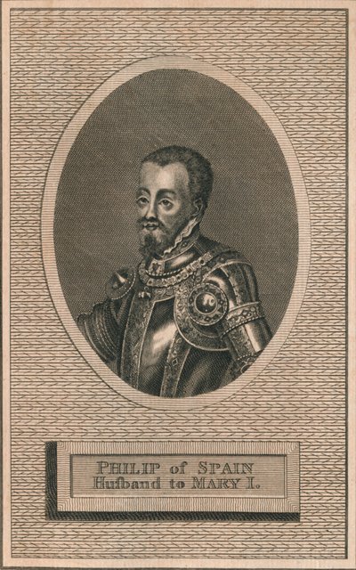 Koning Filips II van Spanje, echtgenoot van koningin Maria I, 1793 door Unbekannt