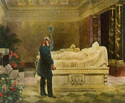 Koning Wilhelm I bij het graf van zijn ouders, 19 juli 1870, 1936 door Unbekannt