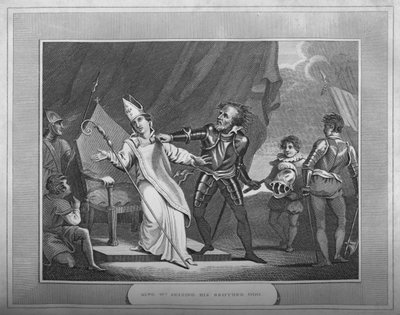 Koning Willem grijpt zijn broer Odo, 1838 door Unbekannt