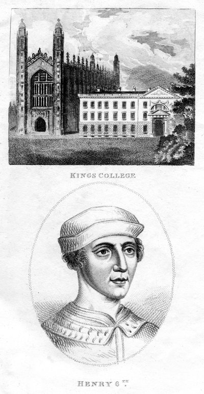 Kings College, Cambridge, en Henry VI door Unbekannt