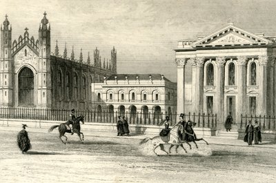 Kings College Chapel, Universiteitsbibliotheek & Senaatshuis, Cambridge door Unbekannt