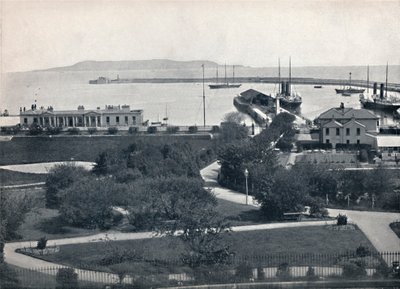 Kingstown - Algemeen uitzicht op de haven, 1895 door Unbekannt