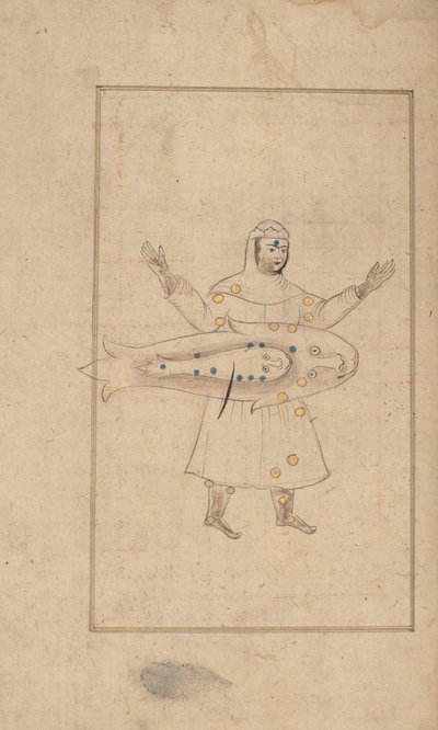 Kitab suwar al-kawakib al-thabita Boek van de afbeeldingen van de vaste sterren van al-Sufi, 18e eeuw door Unbekannt