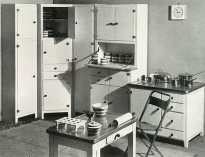 Keukenmeubels van Heals, Londen, 1937 door Unbekannt
