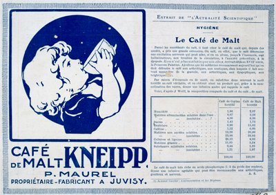 Kneipp Café de Malt, advertentie door Unbekannt