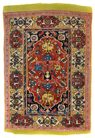 Geknoopte wollen tapijt, ca. 1600 door Unbekannt