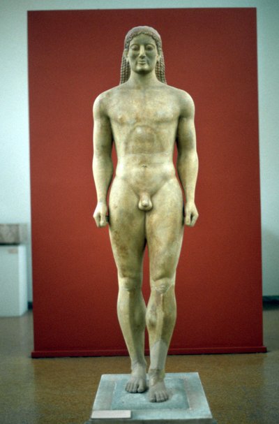 Kouros, ca. 650-500 v.Chr. door Unbekannt