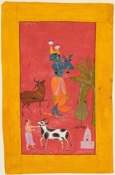 Krishna Fluitend door Unbekannt
