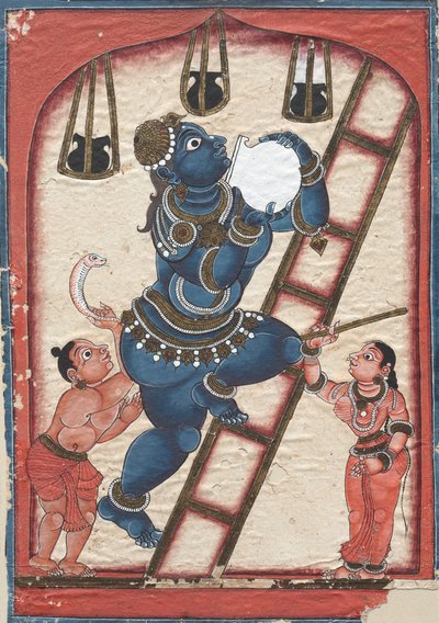 Krishna Steelt Kwark, late 1700s door Unbekannt