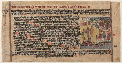 Krishna steelt de kleding van de Gopi