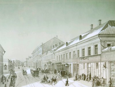 Kuznetsky Most, Moskou, Rusland, 1840s door Unbekannt