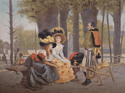 La Causerie. - Leven in Parijs in 1793, 1896 door Unbekannt