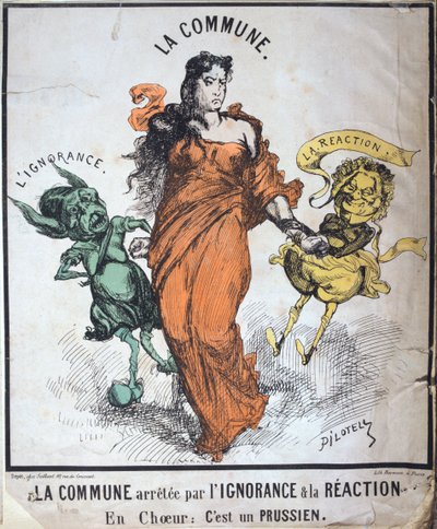 La Commune gestopt door de Onwetendheid en de Reactie, 1871 door Unbekannt