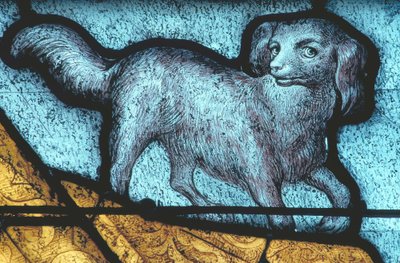 La Ferté-Bernard, Hond / Glas-in-lood 15e eeuw door Unbekannt