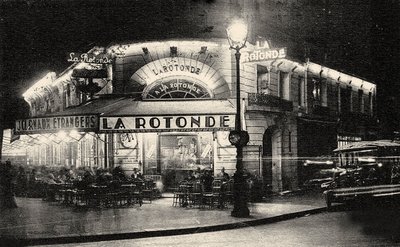 La Rotonde, Boulevard du Montparnasse, ca. 1925 door Unbekannt