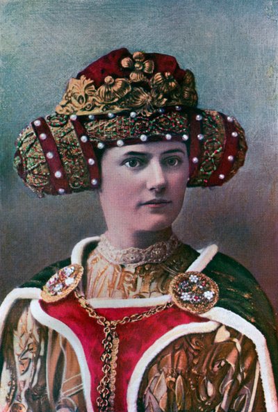 Dameshoofdtooi, 14e eeuw, 1910 door Unbekannt