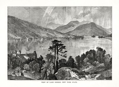 Lake George, staat New York, VS, 1877 door Unbekannt
