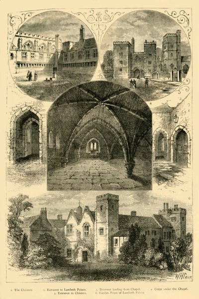 Lambeth Palace, ca. 1878 door Unbekannt