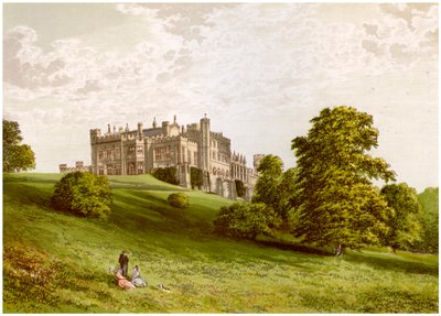 Lambton Castle, County Durham, huis van de Graaf van Durham, ca. 1880 door Unbekannt