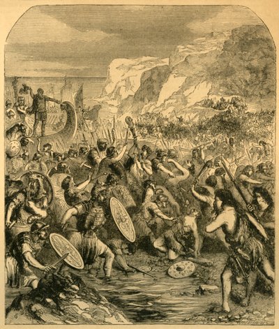 Landing van Julius Caesar, c1890 door Unbekannt