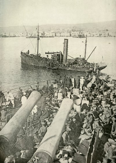 Landing van de Britse Troepen in Salonika, 1919 door Unbekannt