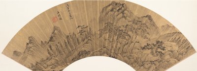 Landschap, 18e eeuw of later, valse datum van 1648 door Unbekannt