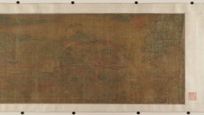 Landschap van Qin-paleizen door Unbekannt