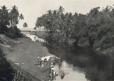 Landschap aan de rivier bij Dehiwala, tussen Colombo en Mount Lavinia, 1926 door Unbekannt