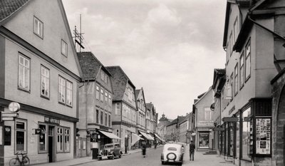 Langestrasse, Buckeburg, Duitsland, jaren 1930 door Unbekannt