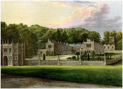 Lanhydrock, Cornwall, huis van Lord Robartes, ca. 1880 door Unbekannt