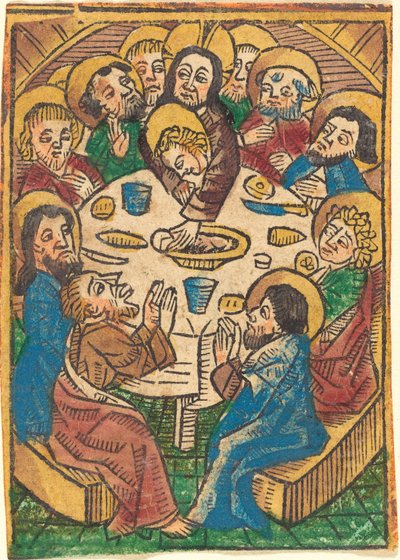 Laatste Avondmaal, ca. 1490 door Unbekannt