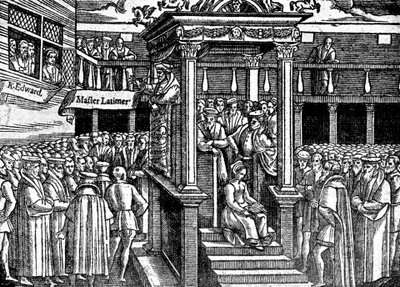 Latimer Predikt Voor Koning Edward VI, c1550 c1920 door Unbekannt
