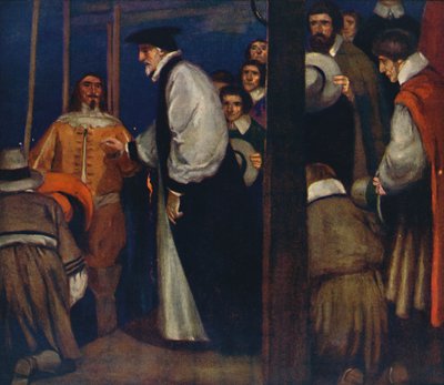 Laud stapt in de schuit bij Lambeth om naar de Tower te gaan, 1912 door Unbekannt
