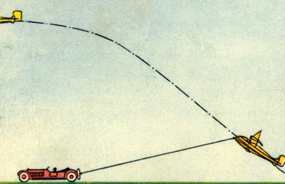 Lancering van een zweefvliegtuig, 1932 door Unbekannt