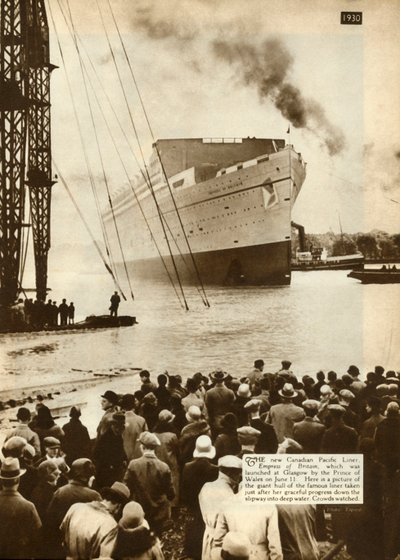 Lancering van de Empress of Britain, Glasgow, 11 juni 1930, 1935 door Unbekannt