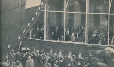 Te water laten van de gigantische nieuwe Britse lijnboot de RMS Queen Mary, 26 september 1934, 1936 door Unbekannt