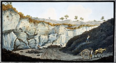 Lavastrata van de Vesuvius, Koninkrijk Napels, ca. 1767 door Unbekannt