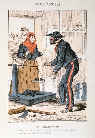 Le Chauffage, Beleg van Parijs door Unbekannt