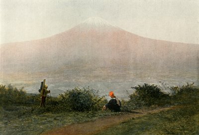 Le Fousi-Yama, vulkaan van Japan, Mount Fuji, vulkaan in Japan door Unbekannt