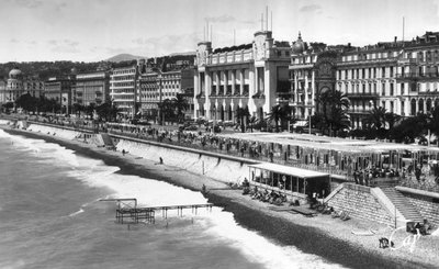 Le Palais de la Méditerranée op Promenade des Anglais, Nice, Zuid-Frankrijk, begin 20e eeuw door Unbekannt