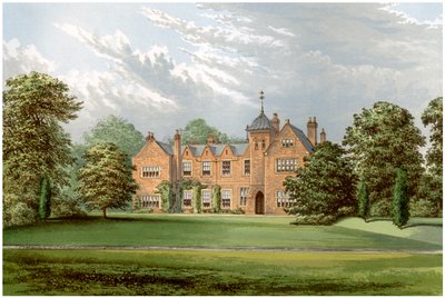 Lea, Lincolnshire, huis van Baronet Anderson, ca. 1880 door Unbekannt